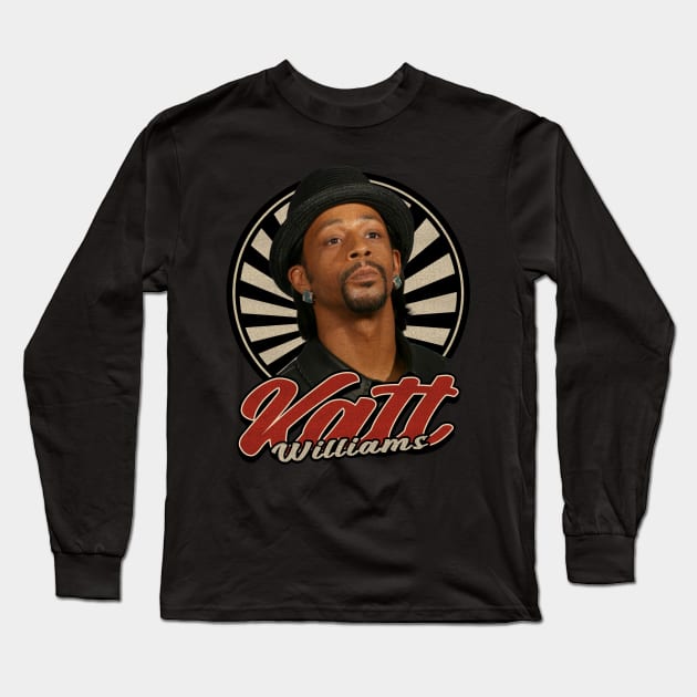 Vintage Circle Katt Williams Long Sleeve T-Shirt by Motor Ilang